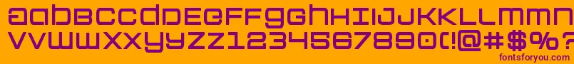Шрифт Colonymarinesbold – фиолетовые шрифты на оранжевом фоне