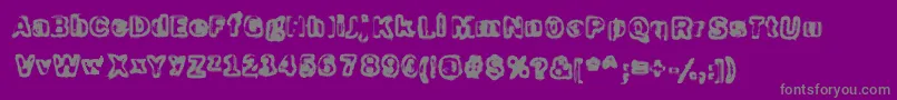 fuente Schizoidtrout – Fuentes Grises Sobre Fondo Morado