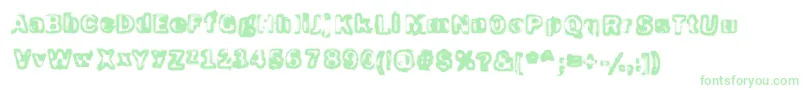 Czcionka Schizoidtrout – zielone czcionki