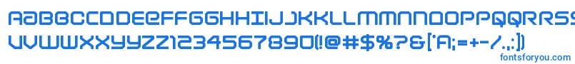 フォントLightbrigadextrabold – 白い背景に青い文字