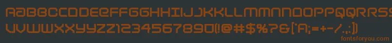 Lightbrigadextrabold Font – Brown Fonts on Black Background