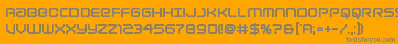 Lightbrigadextrabold Font – Gray Fonts on Orange Background