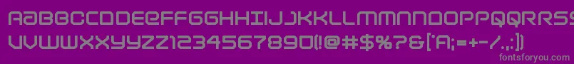 フォントLightbrigadextrabold – 紫の背景に灰色の文字
