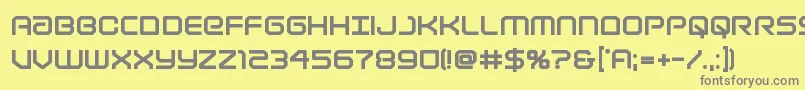 Lightbrigadextrabold Font – Gray Fonts on Yellow Background