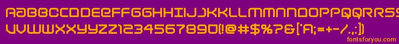 Lightbrigadextrabold Font – Orange Fonts on Purple Background