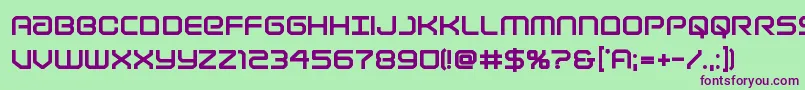 Шрифт Lightbrigadextrabold – фиолетовые шрифты на зелёном фоне