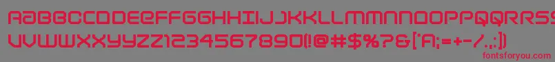 Lightbrigadextrabold Font – Red Fonts on Gray Background