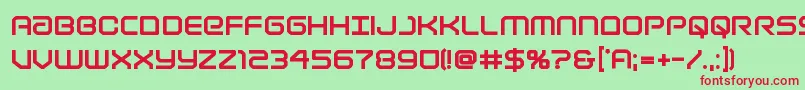 Lightbrigadextrabold Font – Red Fonts on Green Background