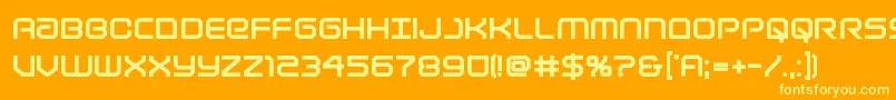Lightbrigadextrabold Font – Yellow Fonts on Orange Background
