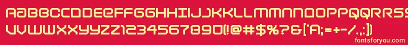 Lightbrigadextrabold Font – Yellow Fonts on Red Background