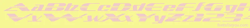 Sandovalspeed Font – Pink Fonts on Yellow Background