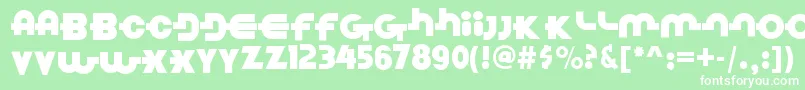 LinkParties Font – White Fonts on Green Background