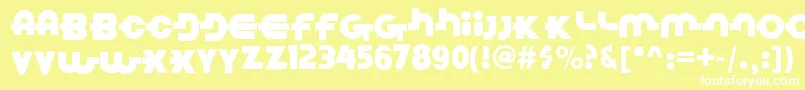 LinkParties Font – White Fonts on Yellow Background