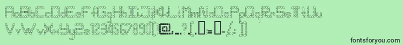Pangho-Schriftart – Schwarze Schriften auf grünem Hintergrund