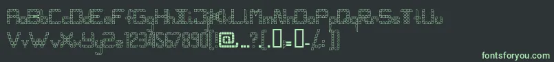 Шрифт Pangho – зелёные шрифты на чёрном фоне