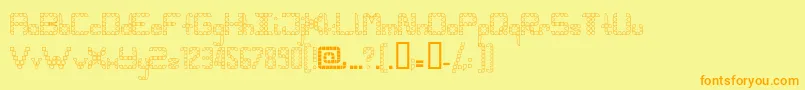 More about Pangho Font Pangho Font – Orange Fonts on Yellow Background
