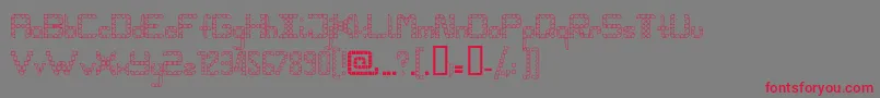 Pangho Font – Red Fonts on Gray Background