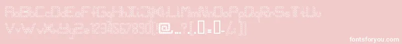 Pangho Font – White Fonts on Pink Background