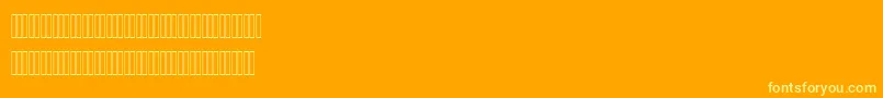 YakoutLatinFiguresBold Font – Yellow Fonts on Orange Background