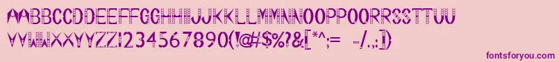 Tsalagi Font – Purple Fonts on Pink Background