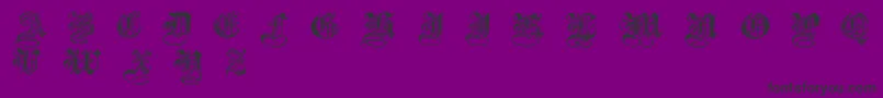 Czcionka HalftoneBlackDemibold – czarne czcionki na fioletowym tle