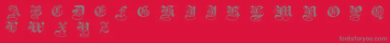 HalftoneBlackDemibold Font – Gray Fonts on Red Background