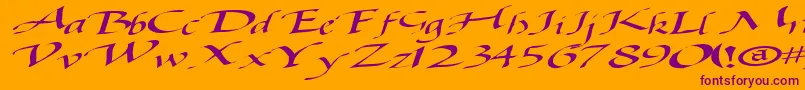 More about Baggagemastertext79RegularTtext Font Baggagemastertext79RegularTtext Font – Purple Fonts on Orange Background