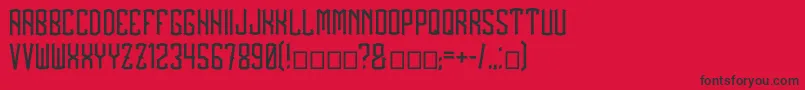 BlackDrops Font – Black Fonts on Red Background