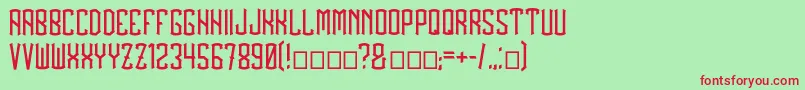 BlackDrops Font – Red Fonts on Green Background