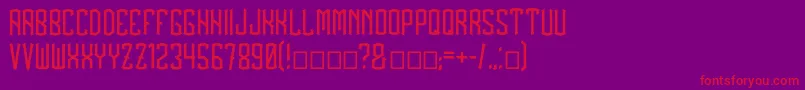 BlackDrops Font – Red Fonts on Purple Background