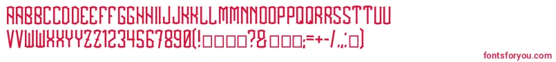 BlackDrops Font – Red Fonts on White Background