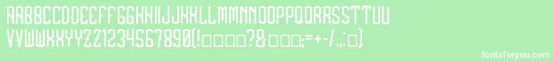 BlackDrops Font – White Fonts on Green Background