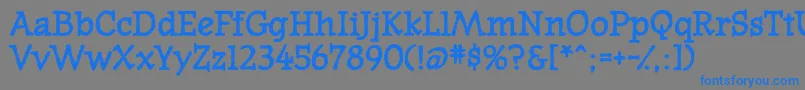 WesternpresssskBold Font – Blue Fonts on Gray Background