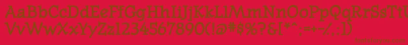 WesternpresssskBold Font – Brown Fonts on Red Background