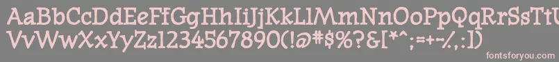 WesternpresssskBold Font – Pink Fonts on Gray Background