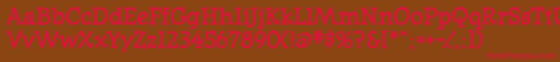 WesternpresssskBold Font – Red Fonts on Brown Background