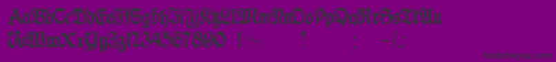 GothicaClass2-Schriftart – Schwarze Schriften auf violettem Hintergrund