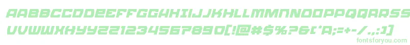 Olympiccarrierital Font – Green Fonts on White Background
