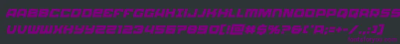 Olympiccarrierital Font – Purple Fonts on Black Background