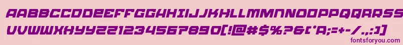 Olympiccarrierital Font – Purple Fonts on Pink Background