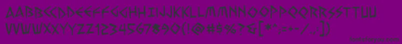 Шрифт Vengefulgodsbb – чёрные шрифты на фиолетовом фоне