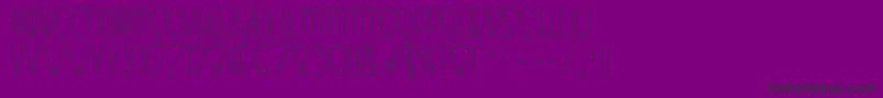 フォントBianca – 紫の背景に黒い文字