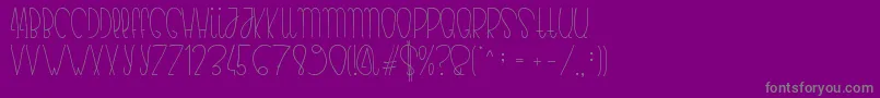 Bianca Font – Gray Fonts on Purple Background