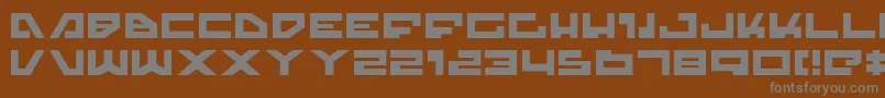 TrajiaExpanded Font – Gray Fonts on Brown Background