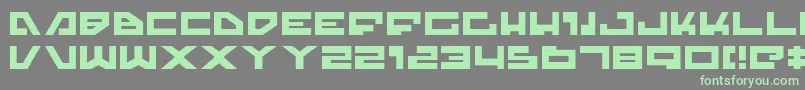 TrajiaExpanded Font – Green Fonts on Gray Background