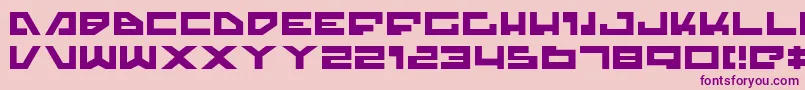 Шрифт TrajiaExpanded – фиолетовые шрифты на розовом фоне