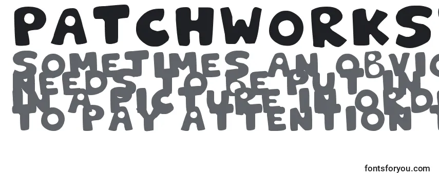 Schriftart PatchworkStitchlingsColor