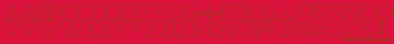 Weitere Informationen zur ForteLine-Schriftart ForteLine-Schriftart – Braune Schriften auf rotem Hintergrund