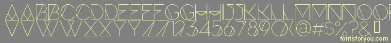 Weitere Informationen zur ForteLine-Schriftart ForteLine-Schriftart – Gelbe Schriften auf grauem Hintergrund