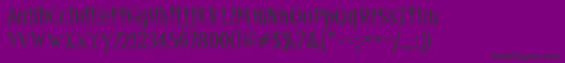 PfjumpAbnormal Font – Black Fonts on Purple Background